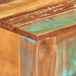 Stolik konsolowy, 110x30x75 cm, lite drewno z odzysku