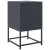 Szafki nocne, 2 szt., antracytowe, 36x39x60,5 cm, stal