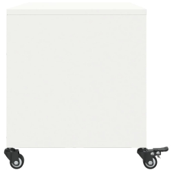 Szafka RTV, biała, 68x39x43,5 cm, stal walcowana na zimno