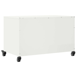 Szafka RTV, biała, 68x39x43,5 cm, stal walcowana na zimno