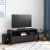 Szafka RTV, czarna, 100,5x39x43,5 cm, stal walcowana na zimno