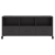 Szafka RTV, czarna, 100,5x39x43,5 cm, stal walcowana na zimno