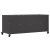 Szafka RTV, czarna, 100,5x39x43,5 cm, stal walcowana na zimno