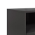 Szafka RTV, czarna, 100,5x39x43,5 cm, stal walcowana na zimno