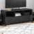 Szafka RTV, czarna, 100,5x39x43,5 cm, stal walcowana na zimno
