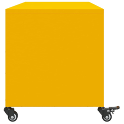 Szafka pod telewizor, musztardowa, 100,5x39x43,5 cm, stalowa