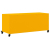 Szafka pod telewizor, musztardowa, 100,5x39x43,5 cm, stalowa