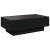 Stolik kawowy z LED, czarny, 90x50x30 cm