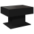 Stolik kawowy z LED, czarny, 70x50x45 cm