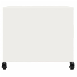 Stolik kawowy, biały, 68x50x43,5 cm, stal walcowana na zimno