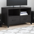 Szafka RTV, czarna, 68x39x43,5 cm, stal walcowana na zimno