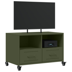 Szafka RTV, oliwkowa, 68x39x43,5 cm, stal walcowana na zimno