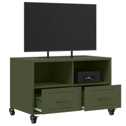 Szafka RTV, oliwkowa, 68x39x43,5 cm, stal walcowana na zimno