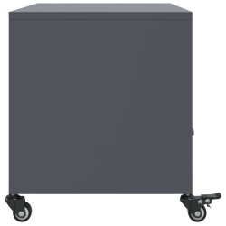 Szafka RTV, czarna, 68x39x43,5 cm, stal walcowana na zimno