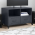 Szafka RTV, czarna, 68x39x43,5 cm, stal walcowana na zimno