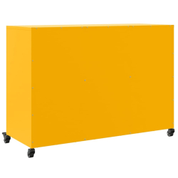 Szafka, musztardowa, 100,5x39x72 cm, stal walcowana na zimno