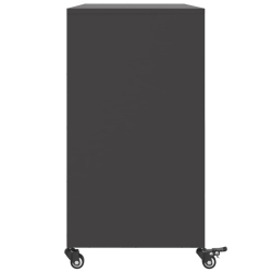 Szafka, czarna, 100,5x39x72 cm, stal walcowana na zimno
