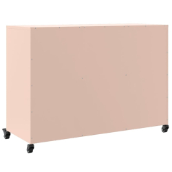 Szafka, różowa, 100,5x39x72 cm, stal walcowana na zimno