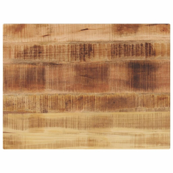 Blat do stolika, 70x50x2,5 cm, prostokątny, surowe drewno mango