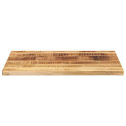 Blat do stolika, 70x50x2,5 cm, prostokątny, surowe drewno mango
