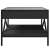 Stolik kawowy z LED Infinity, czarny, 50x50x38 cm
