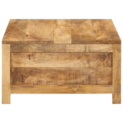 Stolik kawowy, 80x55x30 cm, lite drewno mango
