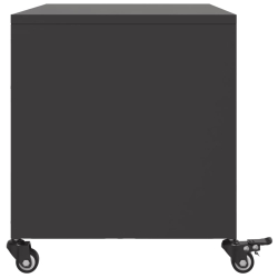 Szafka RTV, czarna, 68x39x43,5 cm, stal walcowana na zimno