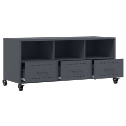 Szafka RTV, antracyt, 100,5x39x43,5 cm, stal walcowana na zimno