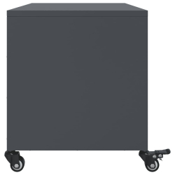 Szafka RTV, czarna, 68x39x43,5 cm, stal walcowana na zimno
