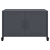 Szafka RTV, czarna, 68x39x43,5 cm, stal walcowana na zimno