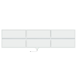 Ścienna szafka pod TV, z LED, biała, 180x31x45 cm