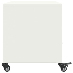 Szafka RTV, biała, 68x39x43,5 cm, stal walcowana na zimno