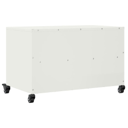 Szafka RTV, biała, 68x39x43,5 cm, stal walcowana na zimno