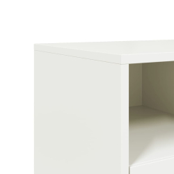 Szafka RTV, biała, 68x39x43,5 cm, stal walcowana na zimno