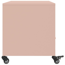 Szafka RTV, różowa, 68x39x43,5 cm, stal walcowana na zimno