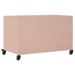 Szafka RTV, różowa, 68x39x43,5 cm, stal walcowana na zimno