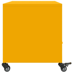 Szafka RTV, musztardowa, 68x39x43,5 cm, stal walcowana na zimno
