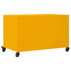 Szafka RTV, musztardowa, 68x39x43,5 cm, stal walcowana na zimno