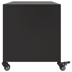 Szafka RTV, czarna, 68x39x43,5 cm, stal walcowana na zimno