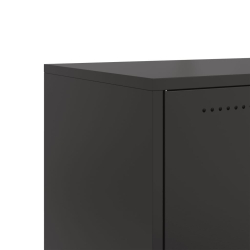 Szafka RTV, czarna, 68x39x43,5 cm, stal walcowana na zimno