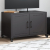 Szafka RTV, czarna, 68x39x43,5 cm, stal walcowana na zimno