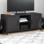 Szafka RTV, czarna, 100,5x39x43,5 cm, stal walcowana na zimno