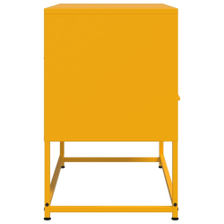 Szafka pod telewizor, musztardowa, 68x39x60,5 cm, stalowa