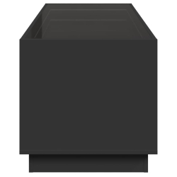 Stolik kawowy z LED Infinity, czarny, 90x50x50 cm