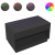 Stolik kawowy z LED Infinity, czarny, 90x50x50 cm