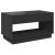 Stolik kawowy z LED Infinity, czarny, 90x50x50 cm