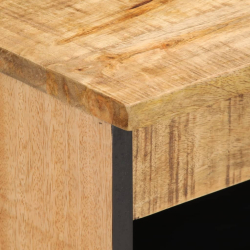 Szafka, 60x34x75 cm, lite surowe drewno mango
