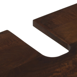 Szafka pod umywalkę, 62x34x58 cm, brązowa, lite drewno mango