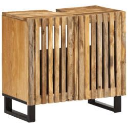 Szafka pod umywalkę, 62x34x58 cm, surowe drewno mango