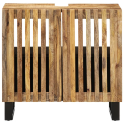 Szafka pod umywalkę, 62x34x58 cm, surowe drewno mango